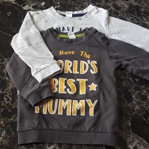 2-pack Shirts, size 9-12 months